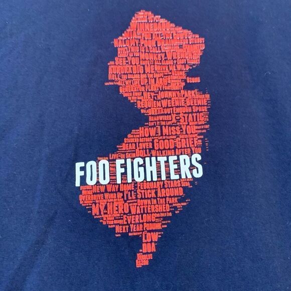 Foo Fighters Band Shirt New Jersey Men’s T-Shirt, Size 2XL RARE! - Picture 4 of 6